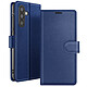 Zanaé Étui Portefeuille pour Galaxy A56 / A36 avec Support et Languette Magnétique Bleu nuit - Cet étui portefeuille Zanaé bleu nuit pour Galaxy A56 / A36 présente une texture antiglisse et chic