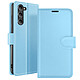 Zanaé Étui Portefeuille pour Galaxy S23 Plus avec Support et Languette Magnétique Bleu clair - Cet étui portefeuille Zanaé bleu clair pour Galaxy S23 Plus présente une texture antiglisse et chic