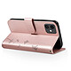 Avis Zanaé Étui Portefeuille pour iPhone 11 Premium Design Fleurs Papillon Rose champagne