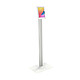 KIMEX 091-3045MK3 Support sur pied universel pour tablette Apple et Samsung 12.9''-13'' Blanc