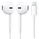 Ecouteurs Earpods Lightning Original Blanc pour Apple iPhone 7 / 7 Plus Ecouteurs Earpods original Apple qui épousent la géométrie de vos oreilles