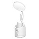 Max excell Lampe LED de Bureau Sans Fil avec Pot à Crayons et Support Téléphone Blanc pas cher