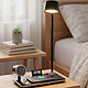 Avis Avizar Lampe de table LED 3-en-1 avec Haut-parleur Bluetooth et Station de Charge Noir