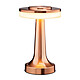 Max excell Lampe de LED Table Tactile Sans Fil à 3 Intensités Réglable Rose champagne Commande tactile intuitive placée sur le dessus de la lampe, permettant de changer facilement l'ambiance lumineuse et dœgler l'intensité selon vos envies et moments de la