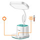 Max excell Lampe LED de Bureau Flexible avec Pot à Crayons Fonction PowerBank Blanc pas cher