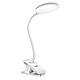 Max excell Lampe de Bureau LED Flexible à 360° Sans Fil avec Fixation à Pince Blanc Tige flexible à 360° permettant d'orienter précisément la lumière pour un confort optimal dans toutes les positions de travail