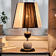 Avis Avizar Lampe de Table LED Culot E27 avec Variateur d'Intensité et Abat-Jour en Tissu Noir / Blanc