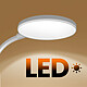 Acheter Max excell Lampe de Bureau LED Flexible à 360° Sans Fil avec Fixation à Pince Blanc