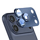 Panzer Glass Protection Objectif Caméra pour iPhone 17 Pro PicturePerfect Cadre en Aluminium Bleu Cette protection est en verre transparent préservant la netteté et la qualité des photos
