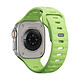 Nomad Bracelet de Montre pour Apple Watch 44 / 45 / 46 / 49mm Sport Band Vert Le Bracelet Sport En FKM Garde Votre Apple Watch Stable Avec Fermoir A Goupille Aluminium