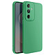 Avizar Coque pour Galaxy S25 FE en Silicone Souple avec Renfort Bloc Caméra Vert - Coque en silicone souple absorbant les chocs, idéale pour protéger efficacement votre Galaxy S25 FE contre les rayures et les petits impacts quotidiens