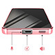 Avizar Coque pour Galaxy S26 MagSafe Souple Antichocs avec Contour Chromé Fuchsia pas cher