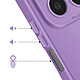 Acheter Avizar Coque pour Honor 400 Smart en Silicone Souple avec Renfort Bloc Caméra Violet