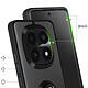 Avis Avizar Coque pour Redmi Note 15 avec Anneau Magnétique Rotatif et Finition Givrée Noir