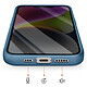 Acheter Avizar Coque MagSafe pour iPhone 13 / 14 Dos Fumé avec Cadre en Silicone Renforcée