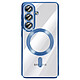 Avizar Coque pour Galaxy S26 Plus MagSafe Souple Antichocs avec Contour Chromé Cette coque pour Samsung Galaxy S26 Plus présente un dos transparent en silicone avec contour chromé