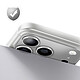 Avizar Protection Objectif Caméra pour iPhone 17 Pro Max Cadre Monobloc en Aluminium Argent pas cher