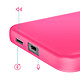 Avizar Coque pour Galaxy S25 FE Soft-Touch en Silicone Série Fast Cover Fuchsia pas cher