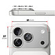 Avis Avizar Protection Objectif Caméra pour iPhone 17 Pro Max Cadre Monobloc en Aluminium Argent