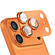 Avizar Protection Objectif Caméra pour iPhone 17 Pro Max Cadre Monobloc en Aluminium Orange - Protection intégrale du bloc caméra pour une sécurité homogène et élégante