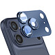 Avizar Protection Objectif Caméra pour iPhone 17 Pro Max Cadre Monobloc en Aluminium Bleu - Protection intégrale du bloc caméra pour une sécurité homogène et élégante
