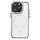Avizar Coque MagSafe pour iPhone 16 Pro Protection Bi-matière Ultra Renforcé - Anneau magnétique compatible accessoires MagSafe et charge sans fil