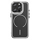 Avizar Coque MagSafe pour iPhone 16 Pro Protection Bi-matière Ultra Renforcé - Anneau magnétique compatible accessoires MagSafe et charge sans fil