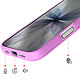 Acheter Avizar Coque MagSafe pour iPhone 17 Protection Bi-matière Dos Rigide Violet