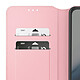 Avizar Étui pour Xiaomi Redmi 15 5G Séries Classic avec Porte-carte et Support Vidéo Rose champagne pas cher