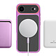 Avizar Coque MagSafe pour iPhone iPhone Air Protection Bi-matière Dos Rigide Violet pas cher