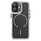 Avizar Coque MagSafe pour iPhone 16 Protection Bi-matière Ultra Renforcé - Anneau magnétique compatible accessoires MagSafe et charge sans fil