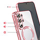 Acheter Avizar Coque pour Galaxy S26 Ultra Compatible MagSafe avec Contour Chromé Fuchsia