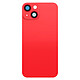 Clappio Cache Batterie pour iPhone 14 avec Adhésif et Module MagSafe Intégré Rouge - Vitre arrière avec châssis préassemblé compatible avec iPhone 14 pour faciliter la réparation