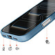 Acheter Avizar Coque MagSafe pour iPhone 17 Pro Protection Bi-matière Dos Rigide