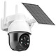 Daewoo - Caméra de surveillance totalement autonome W512MW - Livrée avec panneau solaire - Détection de mouvement améliorée et Vision nocturne couleur Grâce à sa tête motorisée, visualisez tout votre extérieure avec votre téléphone via l'application gratuite Daewoo Home Connect.