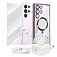 Mayaxess Pack Essentiel pour Galaxy S23 Ultra Coque, Film, Chargeur, Écouteurs (5 pièces) Violet - Ce pack d'accessoires réunit tous les éléments essentiels pour protéger, recharger et utiliser votre Galaxy S23 Ultra au quotidien
