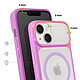 Avis Avizar Coque MagSafe pour iPhone 15 Plus / 14 Plus Dos Rigide avec Cadre en Silicone