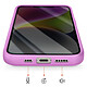 Acheter Avizar Coque MagSafe pour iPhone 15 Plus / 14 Plus Dos Rigide avec Cadre en Silicone