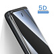 Acheter Avizar Verre Trempé Full Glue 5D pour Redmi Note 15 4G / 5G Bords Arrondis Noir transparent