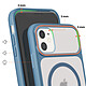 Acheter Avizar Coque MagSafe pour iPhone 11 Dos Fumé avec Cadre en Silicone Renforcée