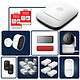 Daewoo - Pack Alarme Maison sans Fil Elite (Zenguard) - Centrale PA501Z - Kit comprenant 13 Accessoires + 1 Caméra autonome Extérieure & 1 Intérieure Kit alarme connectée Wi-Fi sans abonnement - Caméra intérieure Full HD + 13 accessoires - Sirène et batterie intégrées - Pilotage application mobile
