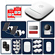 Daewoo - Pack Alarme Maison Sans Fil Elite (Horizon+) - Centrale PA501Z - Kit XXL 18 Accessoires + 2 Caméras Solaires Extérieures & 1 Intérieure Kit alarme connectée Wi-Fi sans abonnement - Caméra intérieure Full HD + 18 accessoires - Sirène et batterie intégrées - Pilotage application mobile