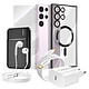 Mayaxess Pack Complet pour Galaxy S23 Ultra Coque, Film, Chargeur, Batterie externe, écouteurs (6 pièces) Noir Ce pack d'accessoires réunit tous les éléments essentiels pour protéger, recharger et utiliser votre Galaxy S23 Ultra au quotidien