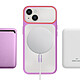 Avizar Coque MagSafe pour iPhone 15 Plus / 14 Plus Dos Rigide avec Cadre en Silicone pas cher