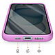 Avizar Coque MagSafe pour iPhone 15 Dos Fumé avec Cadre en Silicone Renforcée pas cher
