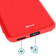 Acheter Roar Coque pour Redmi Note 15 Série Colorful Jelly en Silicone Finition Mate Rouge
