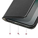 Avizar Étui Folio pour Honor Magic 8 Lite avec Porte-cartes et Fonction Support Vidéo Noir pas cher
