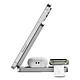 Acheter LNQ Powerbank Magnétique 3-en-1 8000mAh avec Support Pliable et Port USB-C PD 20W Argent