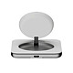 LNQ Station de Charge sans fil Qi et MagSafe 15W en Aluminium Blanc pas cher