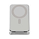 LNQ Powerbank Magnétique 3-en-1 8000mAh avec Support Pliable et Port USB-C PD 20W Argent pas cher